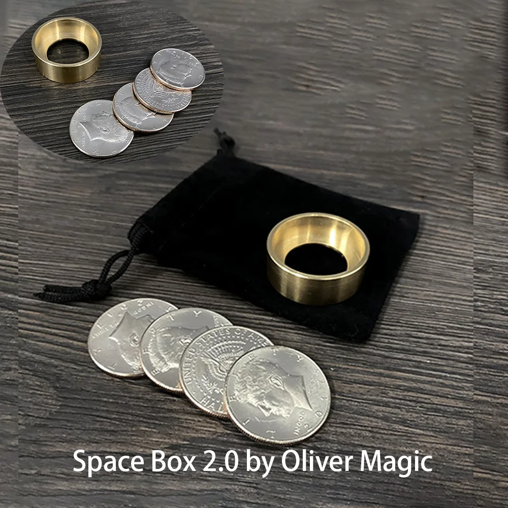 Space Box 2.0 by Oliver Magic Stage Close Up Magia Mystery Box Magie Mentslism Illusion Gimmick Props Coin Appear Magica