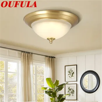

OUTELA Copper Ceiling Lights Modern LED Fashionable Decorative For Home Porch Living Room Dining Room Bedroom