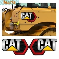 For 2x LARGE ESCAVATOR CATERPILLAR STICKERS CAT HUGE JDM...