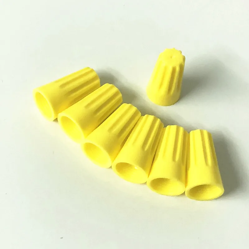 20 шт. желтый P4 закручивающийся провод Соединительная гайка винтовая крышка с