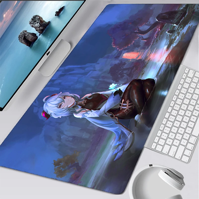 Genshin Impact Mouse Carpet Gaming Mouse Pad Anime Gamers Accessories PC Gamer Cabinet Rug Varmilo Kawaii Mausepad Desk Mat Mice