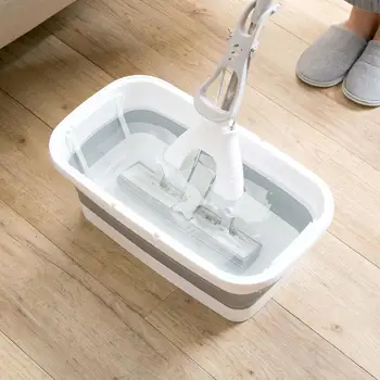 

Home Folding Mop Bucket Bathroom Bucket with Handle Portable Water Container Foot Bath Bucket Outdoor Fishing Car Wash Bucket