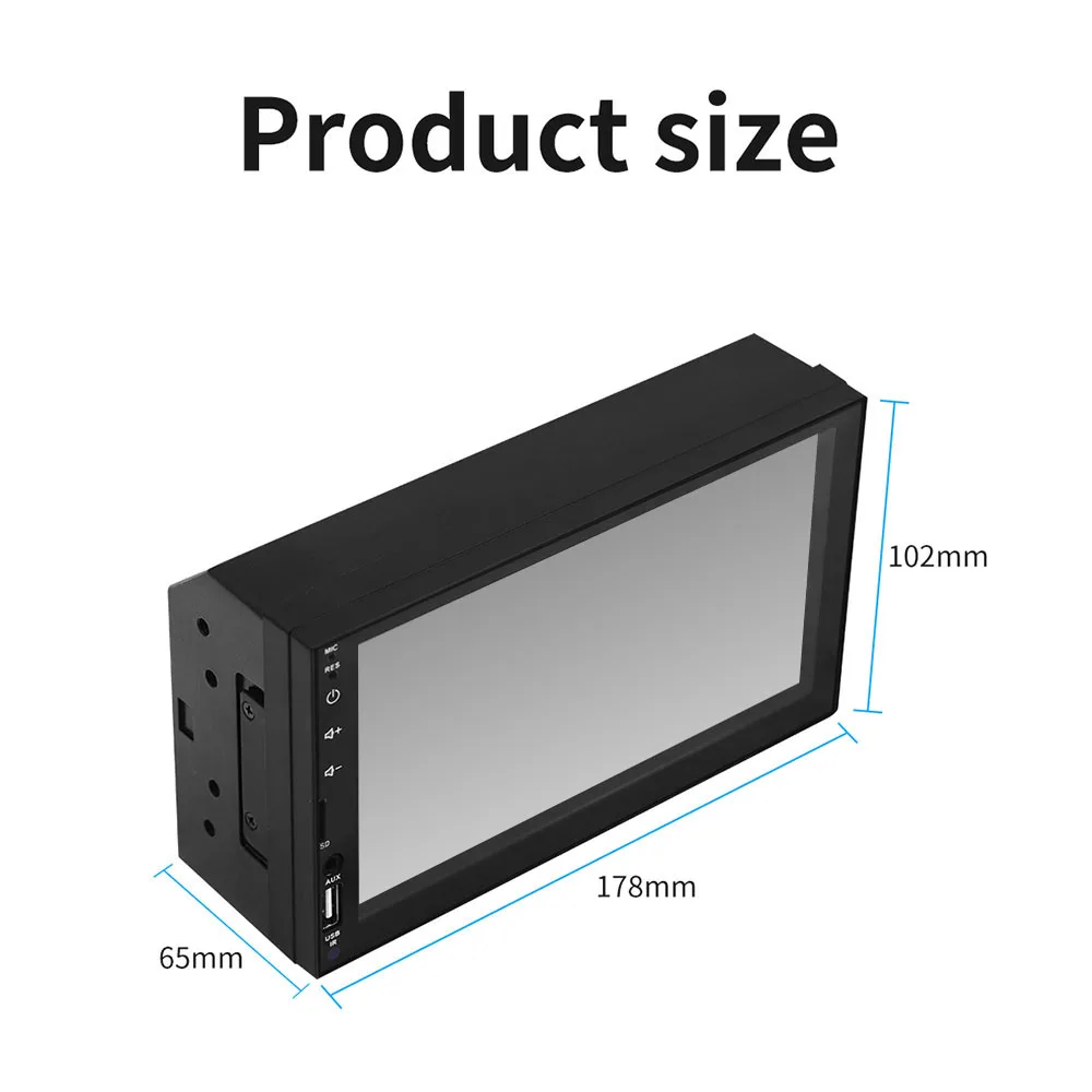 Автомобильный MP5 плеер 7 дюймов FM/USB/AUX автомобильный Play 2DIN автомобильный Bluetooth MP5 для Android/Apple двусторонний интернет заднего вида