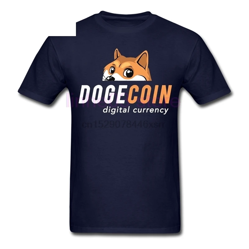 DOGECOIN футболка для парней последние простые рубашки отдыха на заказ удобные