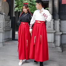 Вышивка Hanfu для женщин и мужчин, традиционные танцевальные костюмы, народное платье феи, фестивальный Рейв, наряд певцов, одежда для выступлений DC3176