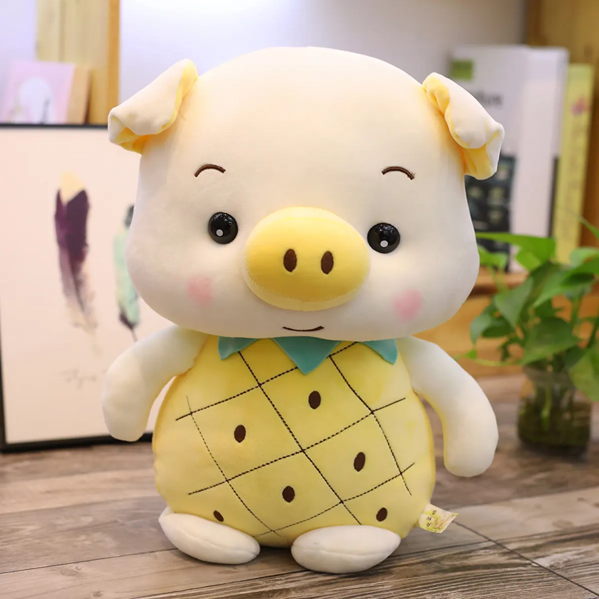 

New Creative PP Cotton Fruit Pig Rabbit Plush Toy Strawberry Rabbit Pineapple Rabbit Doll Plush Toys Girls Birthday Gift Bunny