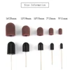 6pcs Nail Drill Bits Sanding Caps Multi-size Milling Nail Plastic Base Electric With Rubber Grip Cuticle Polishing Foot Cuticle ► Photo 2/6