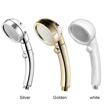 

3 Modes Shower Head High Pressure Water Saving Rainfall One Button Switch Universal Rotation Bathroom Accessories