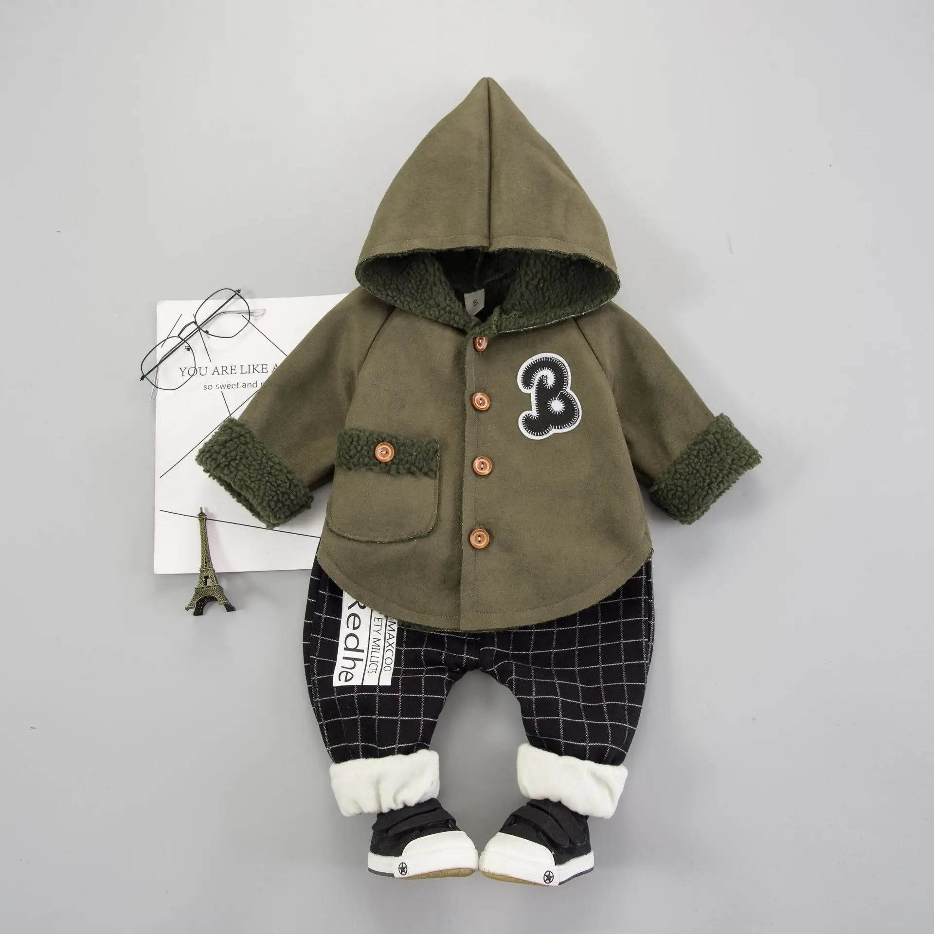 

Korean-style Baby GIRL'S Suit 0-1-2-3-Year-Old Autumn & Winter Children Infants Clothes Long Sleeve-Style Set