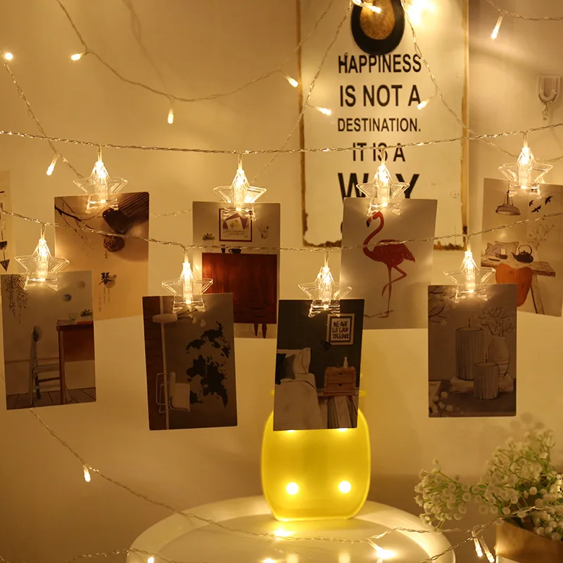 

3M 20LED Photo Clip String Lights Twinkle Star Waterproof Christmas Fairy Garland Wedding Party Holiday Decoration