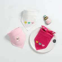 3 шт./лот бандана детские нагрудники для девочек милый красивый фартук принцессы для малышей полотенце для детей