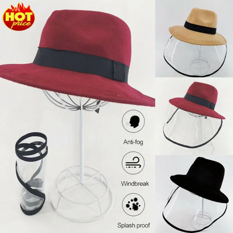 

2020 HOT Universal Protective Cap Coronary flu Protective Hat Eye Protection Anti-fog Windproof Hat Anti-saliva Face Cover Cap