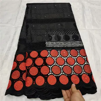 

High Quality 100%Pure Cotton African Swiss Voile Lace Fabric French Net Lace fabric with stones Swiss Voile lace In Switzerland