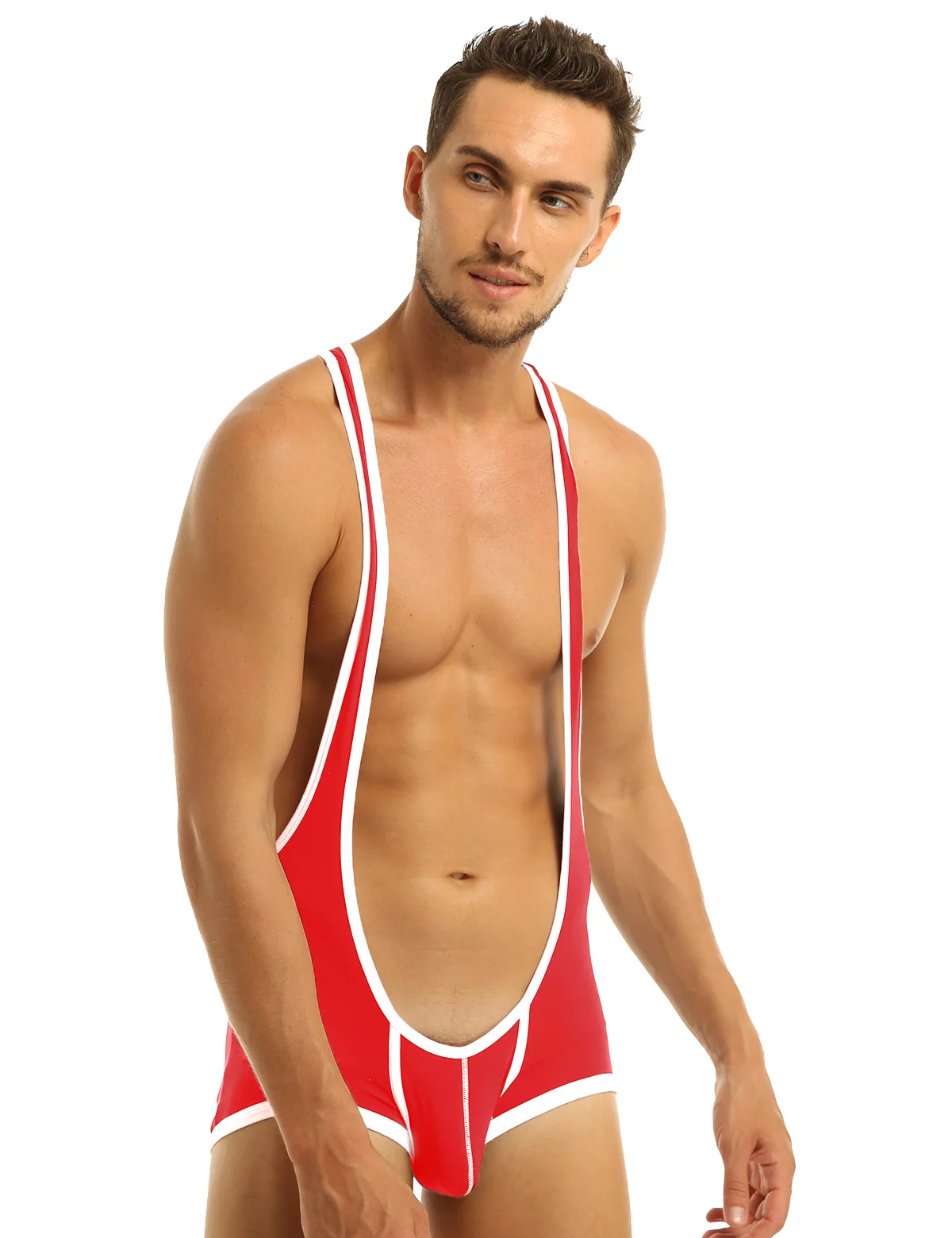 Iiniim мужское сексуальное нижнее белье бодичулок борцовка подтяжки Singlet Mankini Jockstraps утолщенные трусы боксеры нижнее белье боди