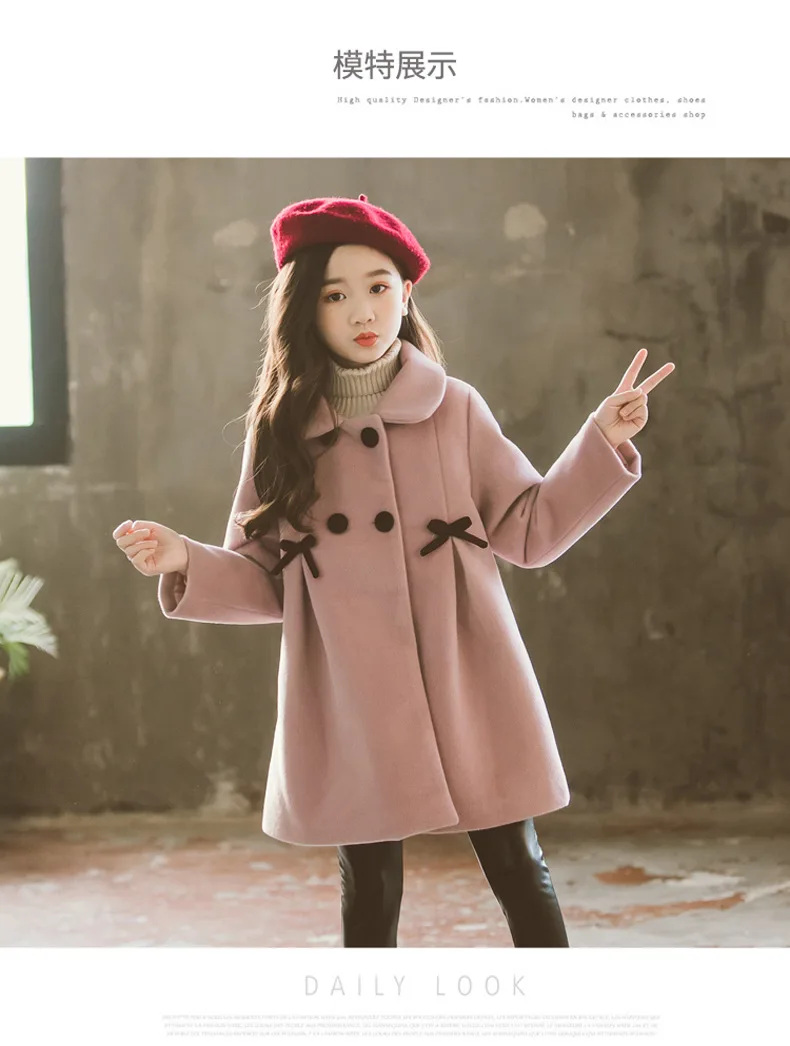 Winter Jackets Girls Coat Teens Kids Long Outerwear Thick Warm Clothes Children Windbreaker Clothing Jacket For Girls 4-15Y