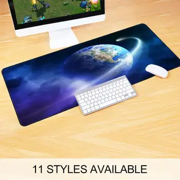 

Star 300*700*2mm Large Gaming Keyboard Mouse Pad Computer Game Tablet Desk Mousepad With Edge Locking Office Play Mouse Mats