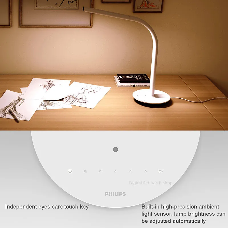 Оригинальная настольная Светодиодная лампа Xiaomi Mijia Smart DeskLamp 2-я настольная лампа DeskLamp Desklight 4000K 10W Dual light IOS Android APP control