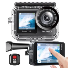 AKASO Brave 7 LE 4K30FPS 20MP WiFi Action Camera 4k with Touch Screen Vlog Camera EIS 2.0 Remote Control Sport Camera Waterproof