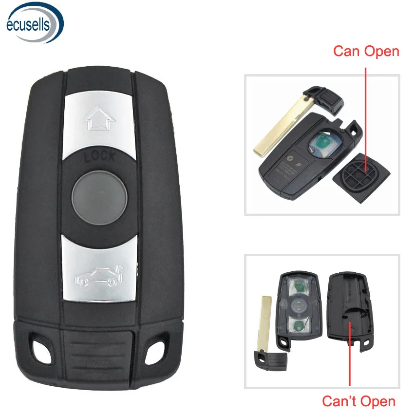 3 Buttons Smart Key Shell Case Fob for BMW 1 5 6 X Series E90 E91 E92 E60 Blank | Автомобили и мотоциклы