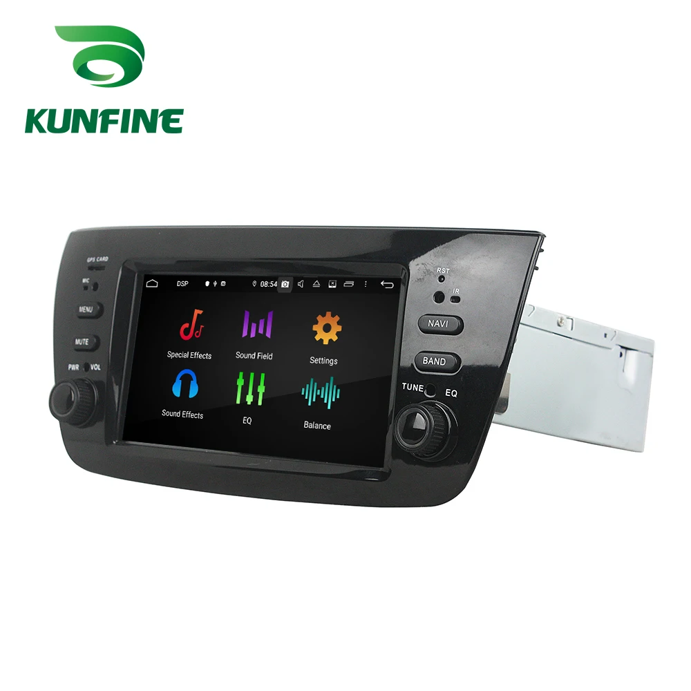 Discount Android 9.0 Octa Core 4GB RAM 64GB Rom Car DVD GPS Multimedia Player Car Stereo for Fait DOBLO 2010-2015 Deckless Radio WIFI 4