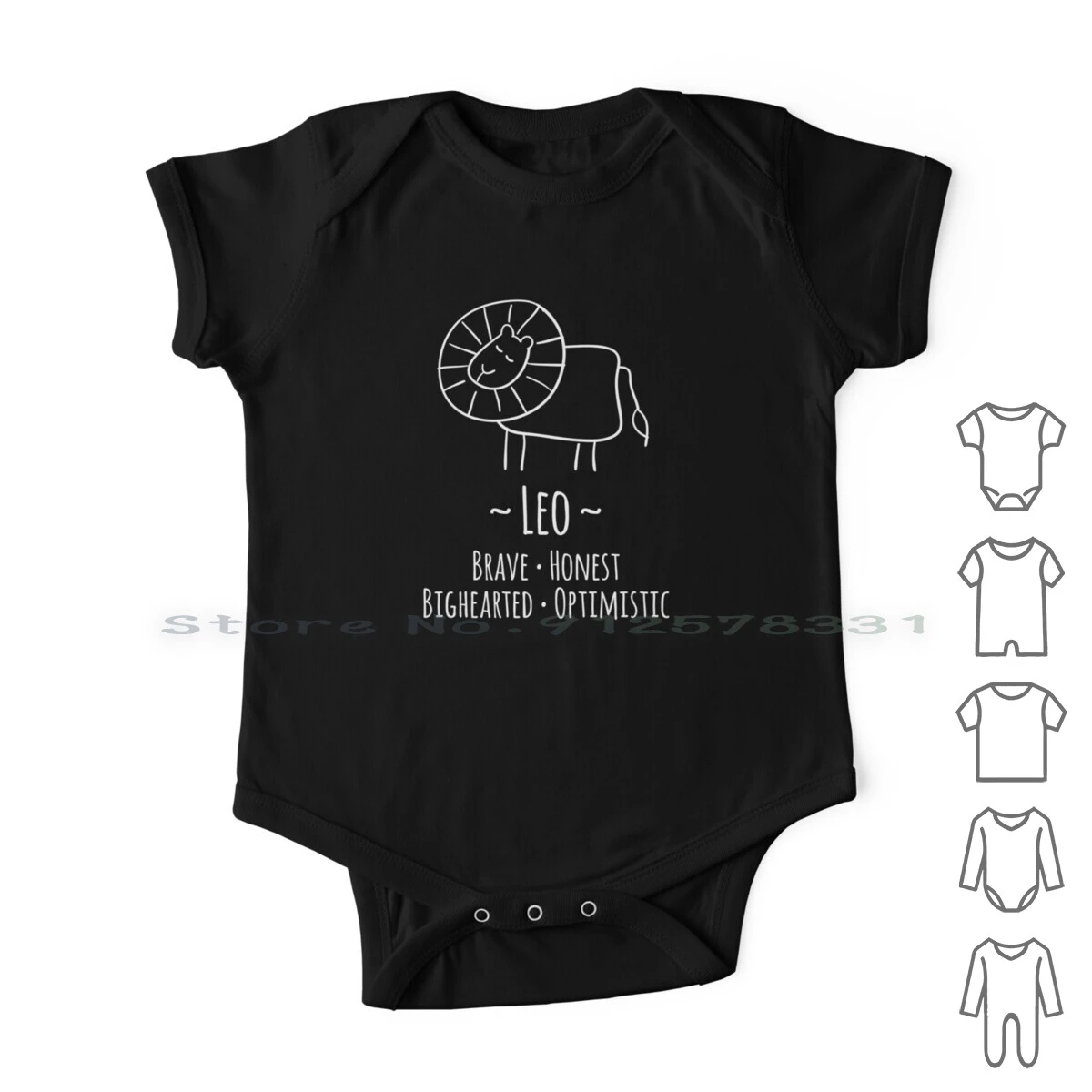 Leo Zodiac Sign Newborn Baby Clothes Rompers Cotton Jumpsuits Leo Horoscope Astrology August Birthday Born In August Zodiac