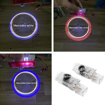 

LED Car Door Warning Light Ghost shadow Projection Logo Lights For Mercedes Benz W164 W251 R Class ML X164 GL R350 R300 ML350