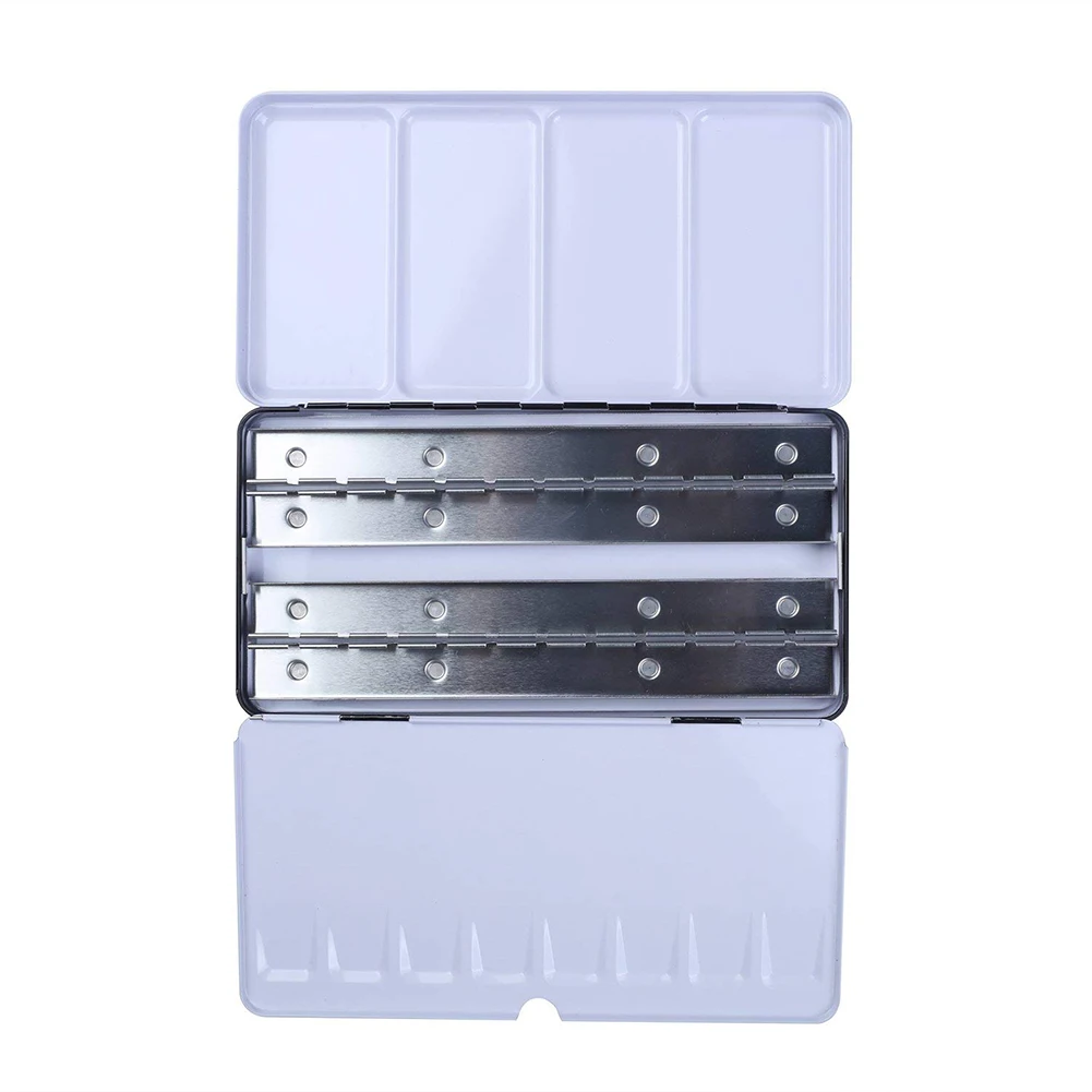 Маленькая школьная прочная Акварельная жестяная Палитра для хранения искусства