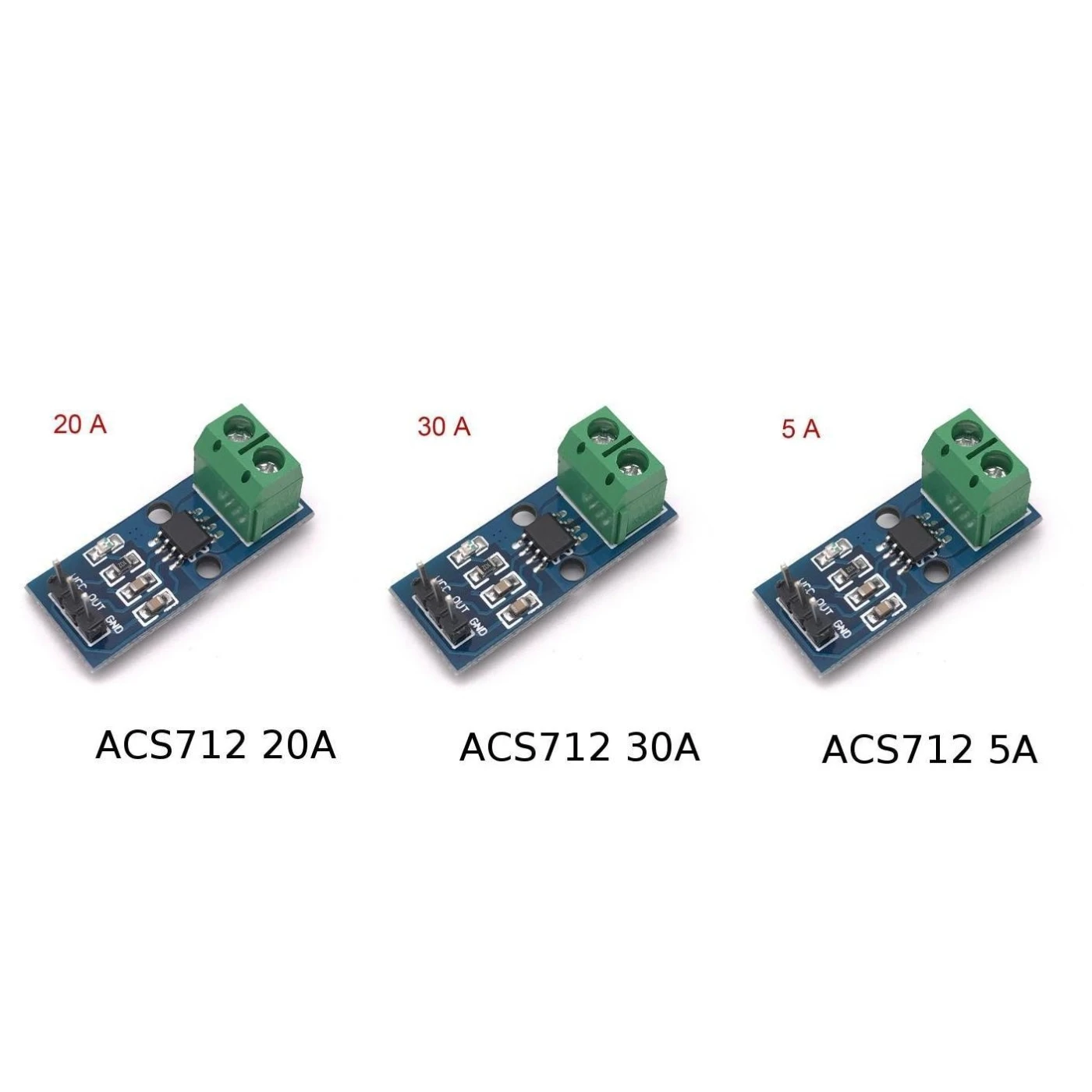 5A/20A/30A ACS712 Диапазон тока сенсор модуль для Arduino Raspberry Pi UNO Pin 5 в питание ferramenta