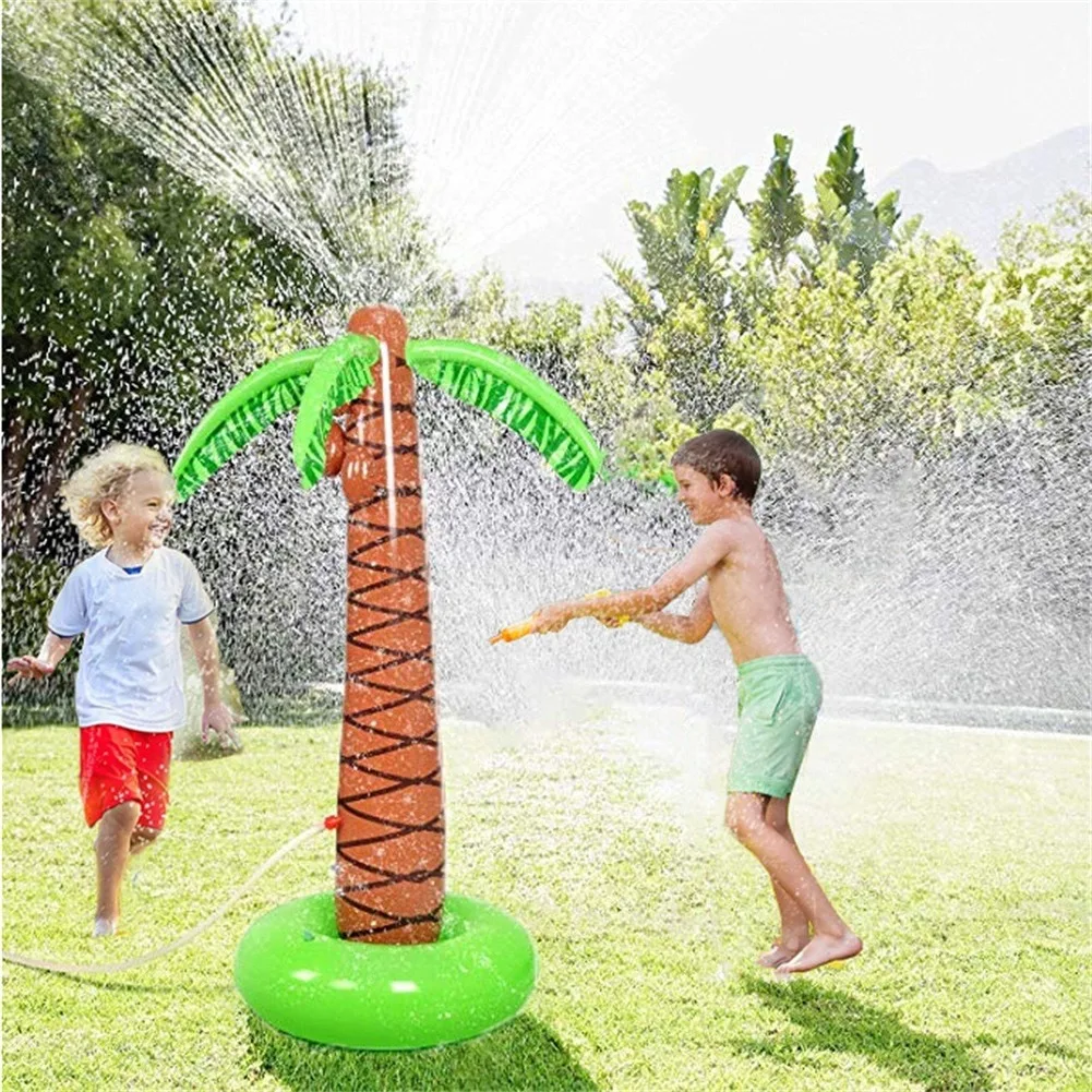 

Swim Floaties Water Play Sprinkler Inflatable Palm Tree Kids Spray Water Toy Parent Child Inflatable P20 Kids Toys
