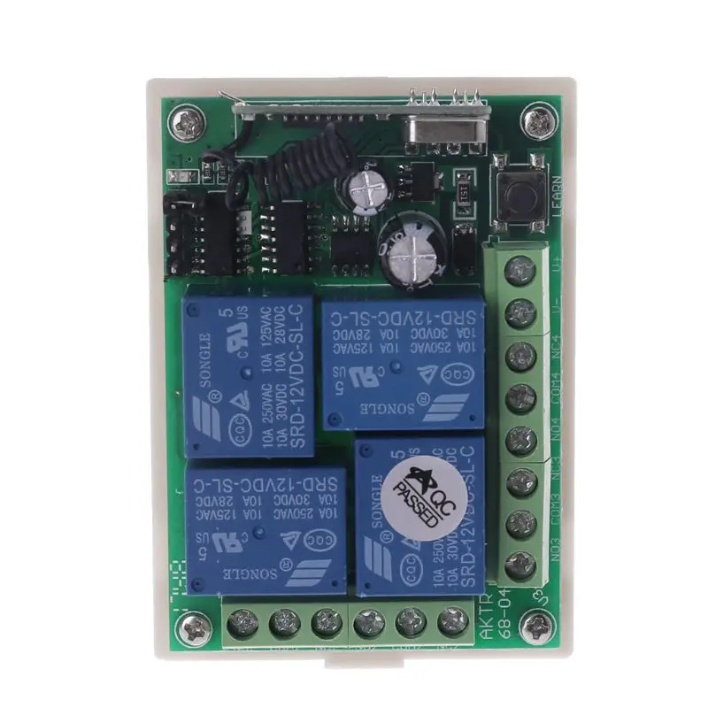 12V 4CH канал Реле Беспроводной RF пульт дистанционного управления переключатель 2