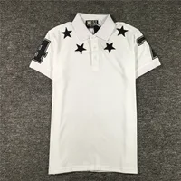 Polos décontractés brodés en coton avec col et couronne, chemise de skateboard, haut mignon, nouveauté 2021, 7, 4 étoiles, 046 4