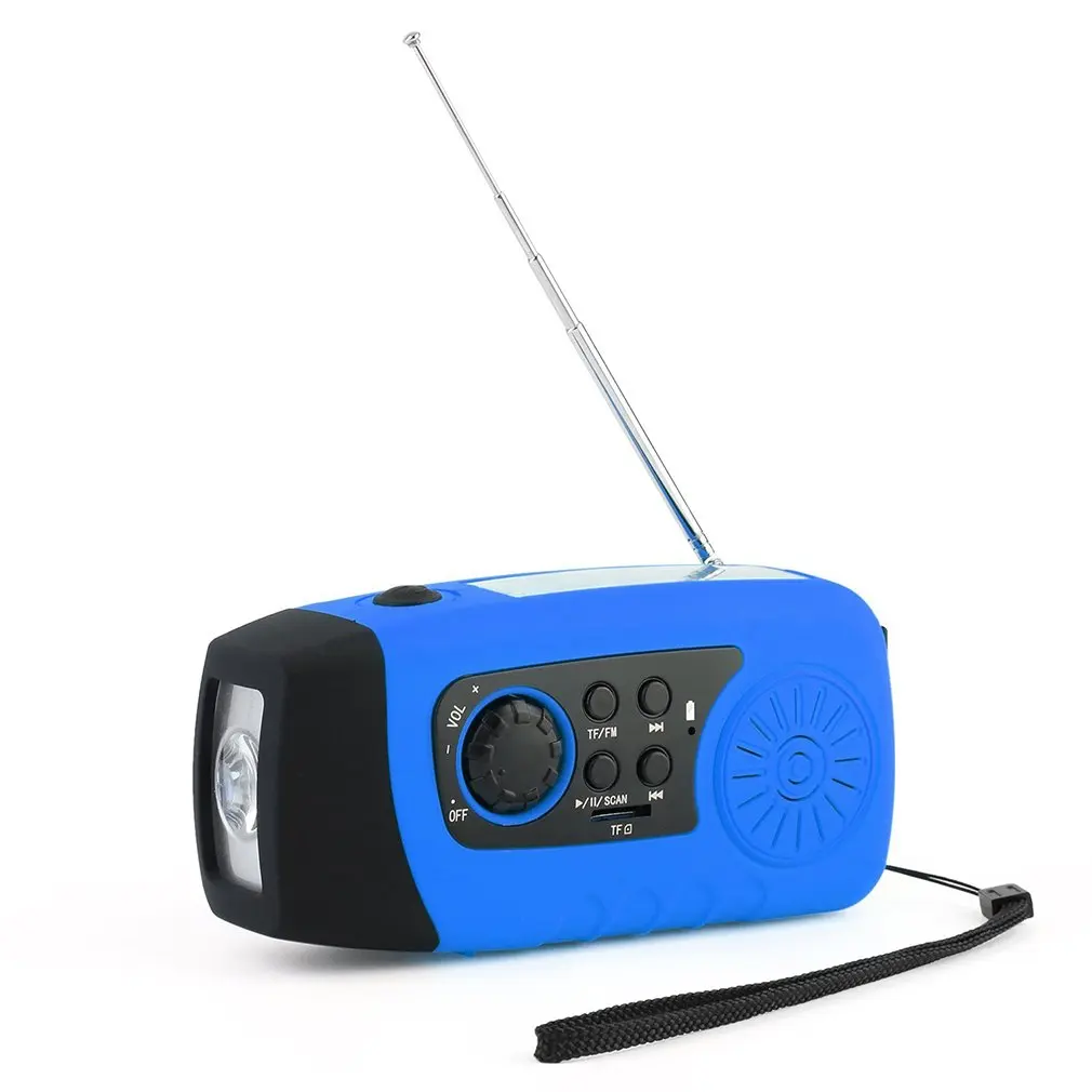 Портативный наружный Многофункциональный перезаряжаемый MP3 аудио музыкальный плеер FM радио фонарик громкоговоритель