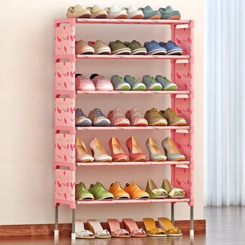 

3/5 Layers Non-Woven Fabric Dustproof Shoe Rack Storage Organizer Cover Cabinet Shelf Cabinet Shoe Rack Assemble Shoes Shelf