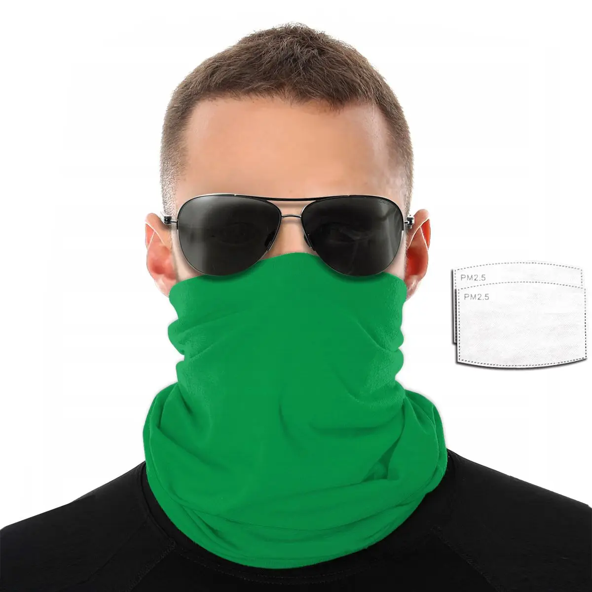

State Of Libya Flag Face Scarf With 2 Pcs Filter Multi-purpose Headscarf headband riding mask
