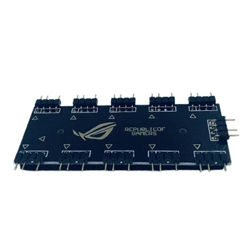

10 Way RGB Hub Computer Motherboard RGB Fan Expansion Line 12V4 Pin 5V3 Pin Shenguang Aura Synchronization