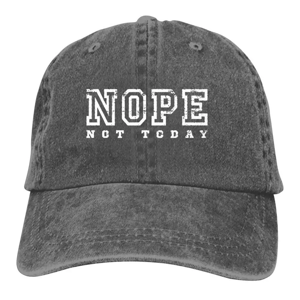 Nope Not Today унисекс винтажная Регулируемая хлопковая бейсболка Джинсовая Шляпа для папы ковбойская шляпа