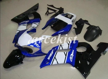 

4Gifts New ABS Motorcycle Full Fairings Kit Fit For YAMAHA YZF-R6 1998 1999 2000 2001 2002 98 99 00 01 02 body set Blue Black