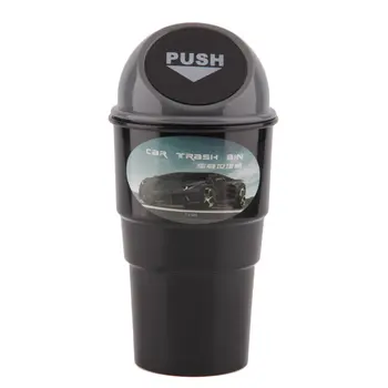 

Convenient Mini Auto Car Home Trash Rubbish Can Garbage Dust Case Holder Box Bin Dustbin New Dropping Shipping&
