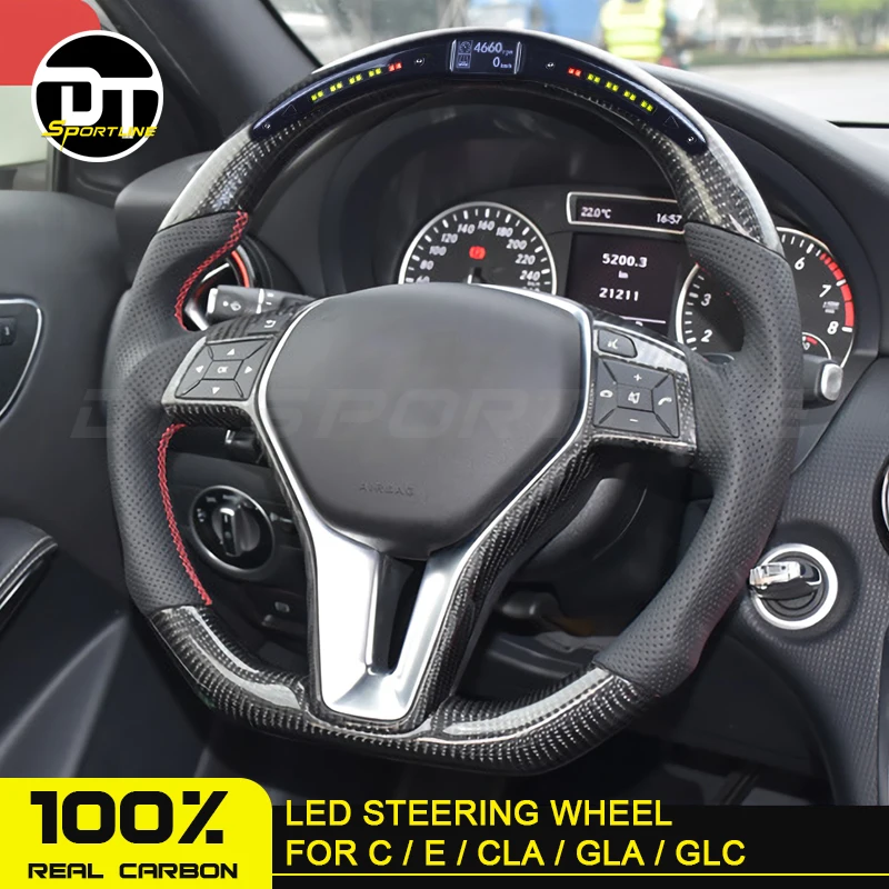 Светодиодный углеродный руль для C class C200 E200 CLA180 CLA200 C180 W205 W292 W117 W213 GLA для Mercedes racing display rudder Светодиодный углеродный руль для C class C200 E200 CLA180 CLA200 C180 W205 W292 W117 W213 GLA для Mercedes racing display rudder