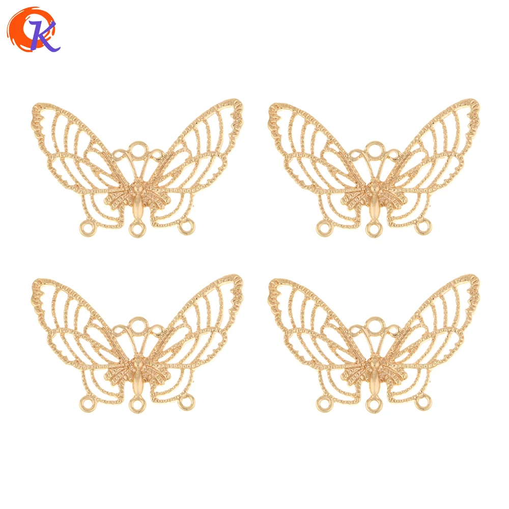 Cordial Design 20Pcs 20*31MM Jewelry Accessories/Hand Made/DIY Connectors/Genuine Gold Plating/Butterfly Shape/Earring Findings | Украшения