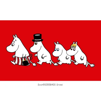 

Mens Moomin Flag Moomintroll Family Flag Unisex Top