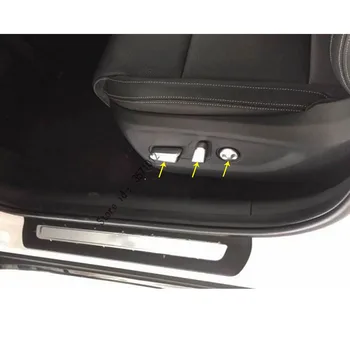 

For Kia Sportage KX5 2016 2017 2018 Car Stick Detector ABS Chrome Seat Adjustment Knob Button Switch Trim 5pcs