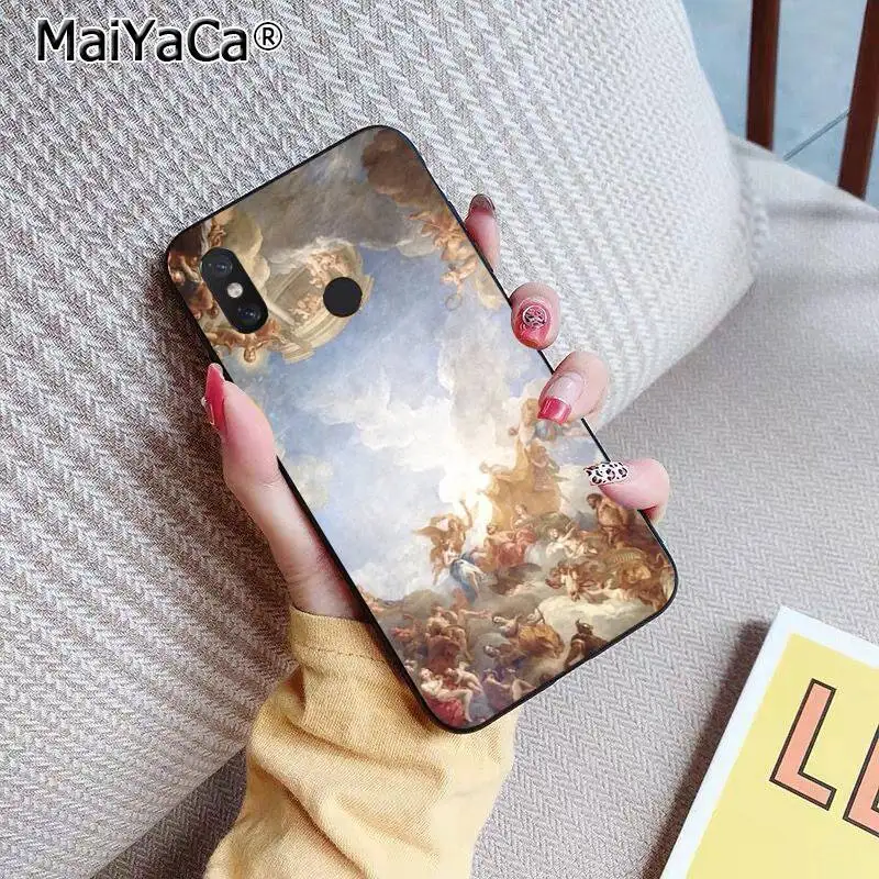 MaiYaCa милый Ренессанс ангелы детский черный мягкий чехол для телефона Xiaomi 8 9 se 5X Redmi 6pro 6A 4X7 5plus note 5 7 6pro - Цвет: A16