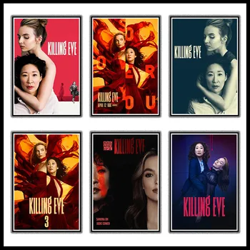 

Modern mural killing Eve Season 3 Movie Poster picture copper engraving home decoration living room decoration 42x30cm