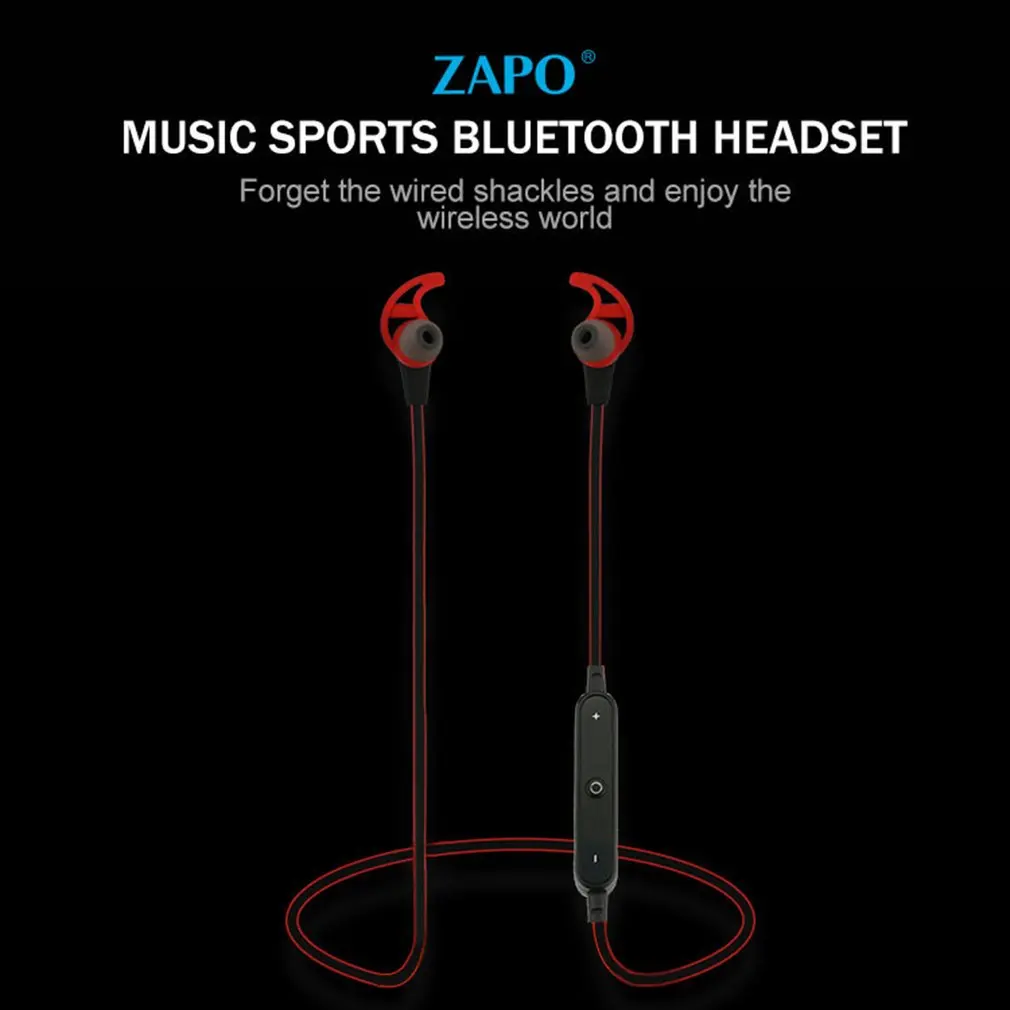 Спортивная Проводная bluetooth-гарнитура ZAPO BT67 bluetooth-проводная гарнитура спортивные наушники-вкладыши