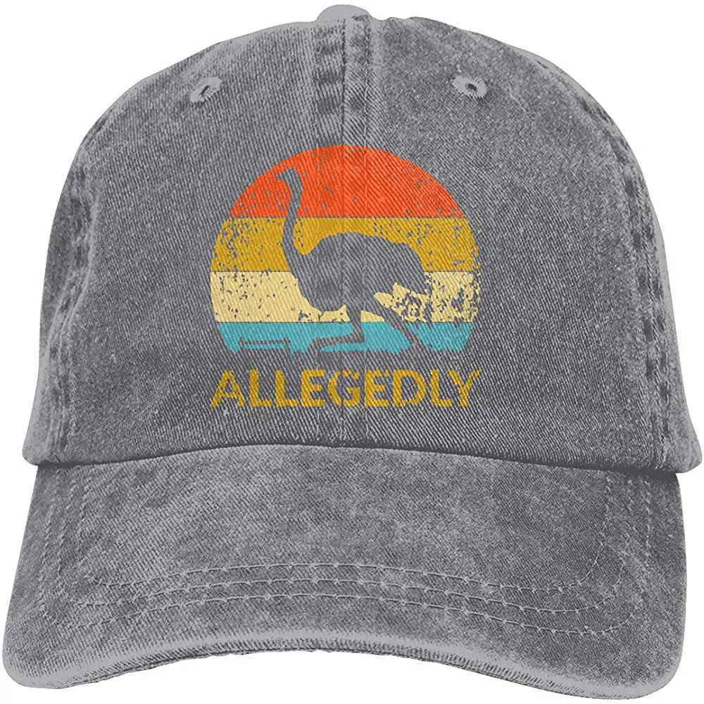 Мужская и Женская бейсбольная Кепка из денима с изображением страуса