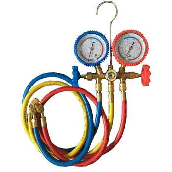 

Pressure Gauge Refrigeration Vacuum Pressure Manifold Tester Meter HVAC Temperature Tester Air conditioning repair tool