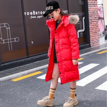 

Manufacturers Men and Women Child Childrenswear New Style Korean-style Mid-length Winter zhong da tong Thick Coat off Season CHI