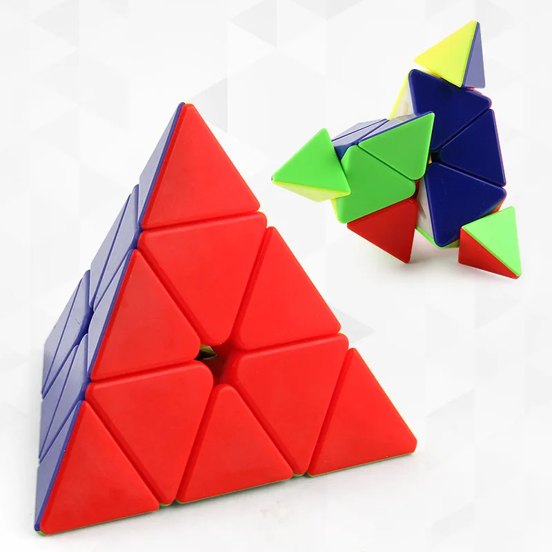 

Pyramid Rubik's Cube High Frequency Blister Packaging Special Shape Double Color Educational Hands-on CHILDREN'S Toy