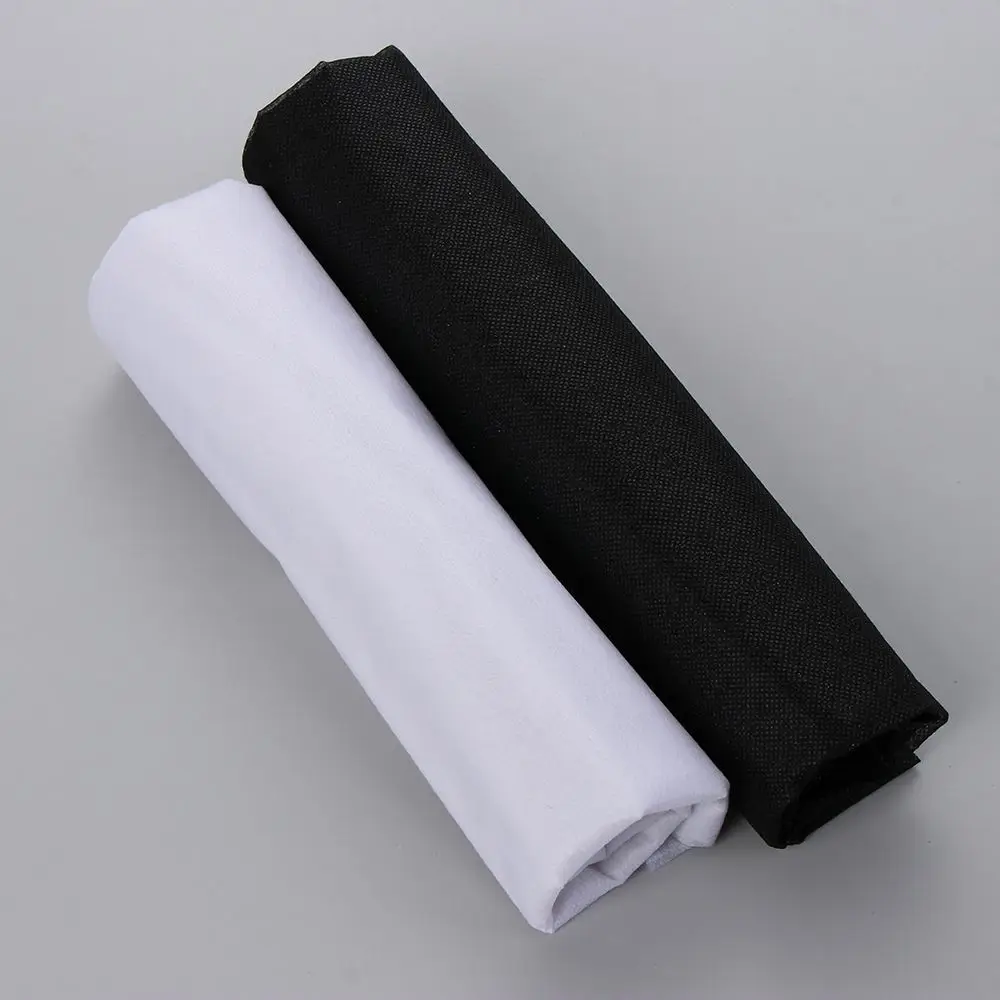 100cm White Black Non-woven Fabric Interlinings & Linings Iron On Sewing Patchwork Adhesive Single-sided 20g / 30g 1PC